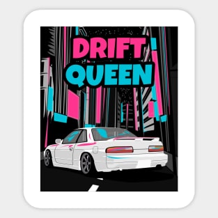 Nissan Silvia s13 Drift Queen Sticker